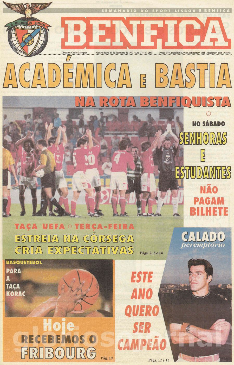 jornal o benfica 2865 1997-09-10